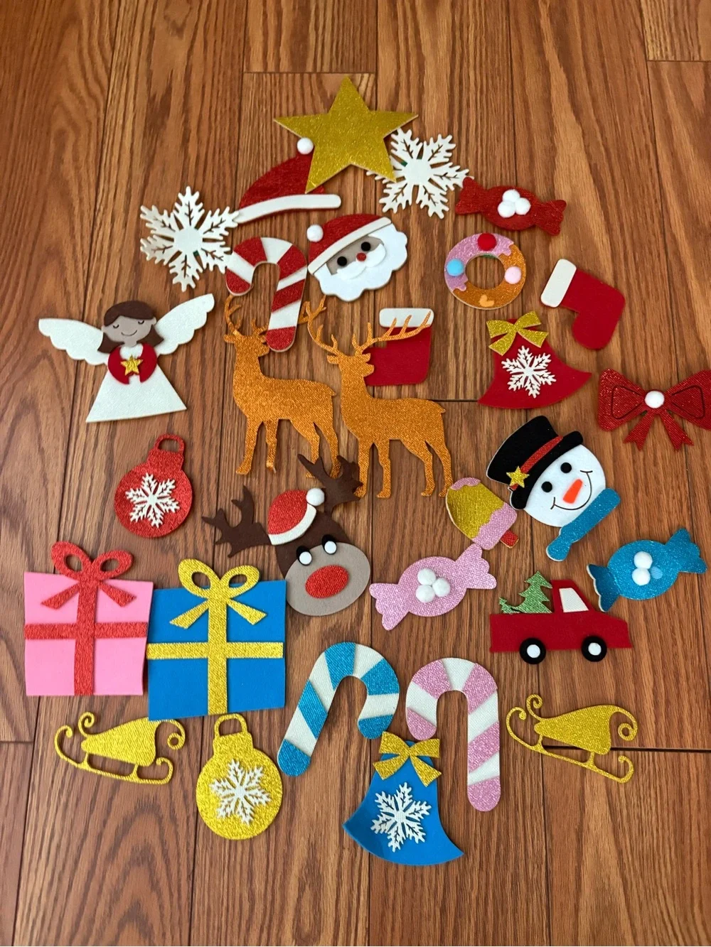 Felt Christmas Tree with Ornaments and Storage Bag